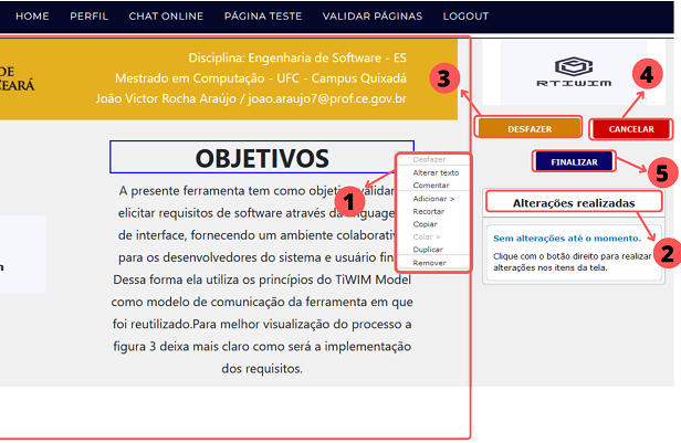 Tela do rTiWIM
